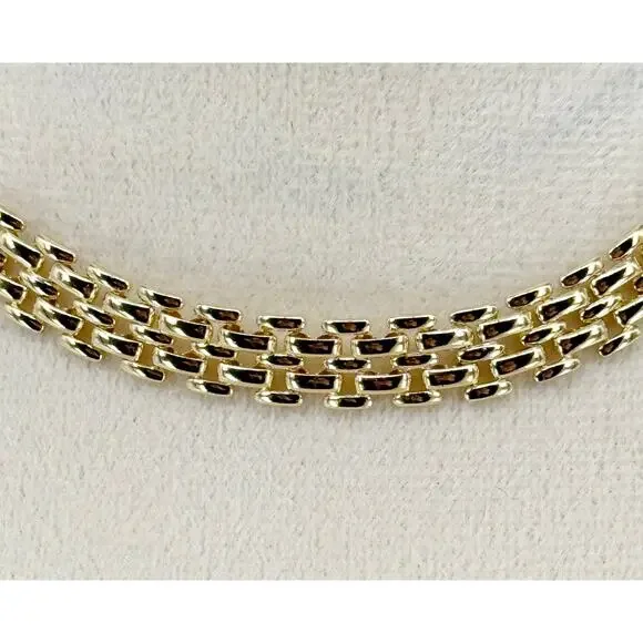 The M Jewlers NY Porto Link Necklace in Gold Vermeil NEW - Picture 3 of 9